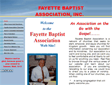 Tablet Screenshot of fayettebaptistassociation.org
